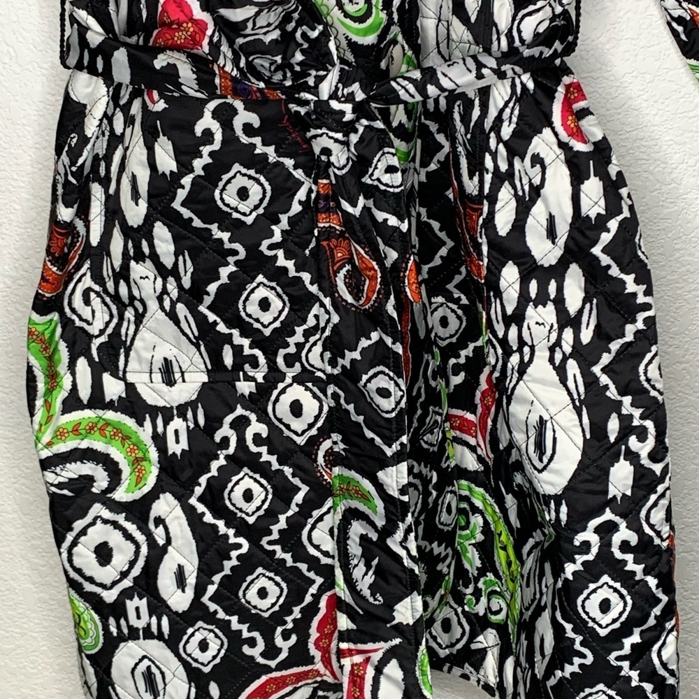 Emily Lovelock jacket quilted long women’s sz 10 vibrant Paisley - Picture 3 of 9